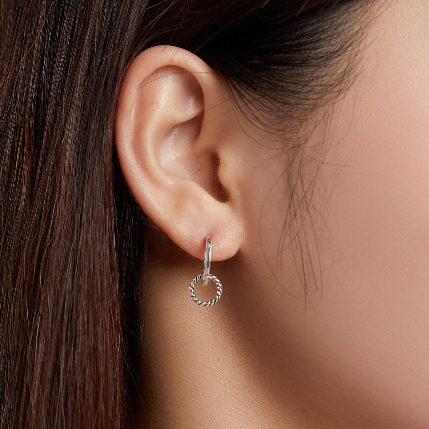 925 Sterling Silver & Oxidized Silver Earrings for Women