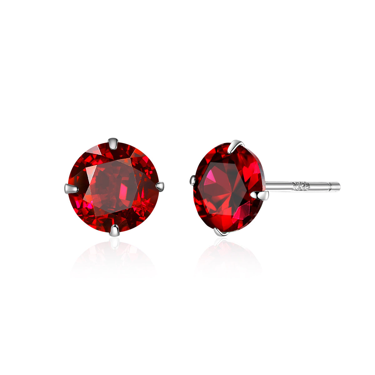 925 Sterling Silver Earrings with Pavé Setting CZ