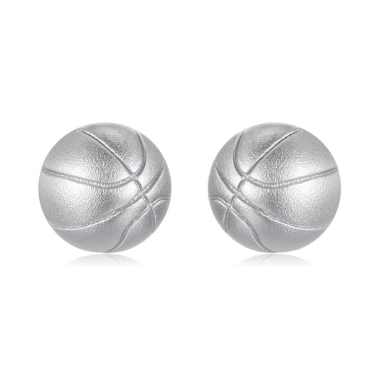 925 Sterling Silver Plated White Gold Earrings