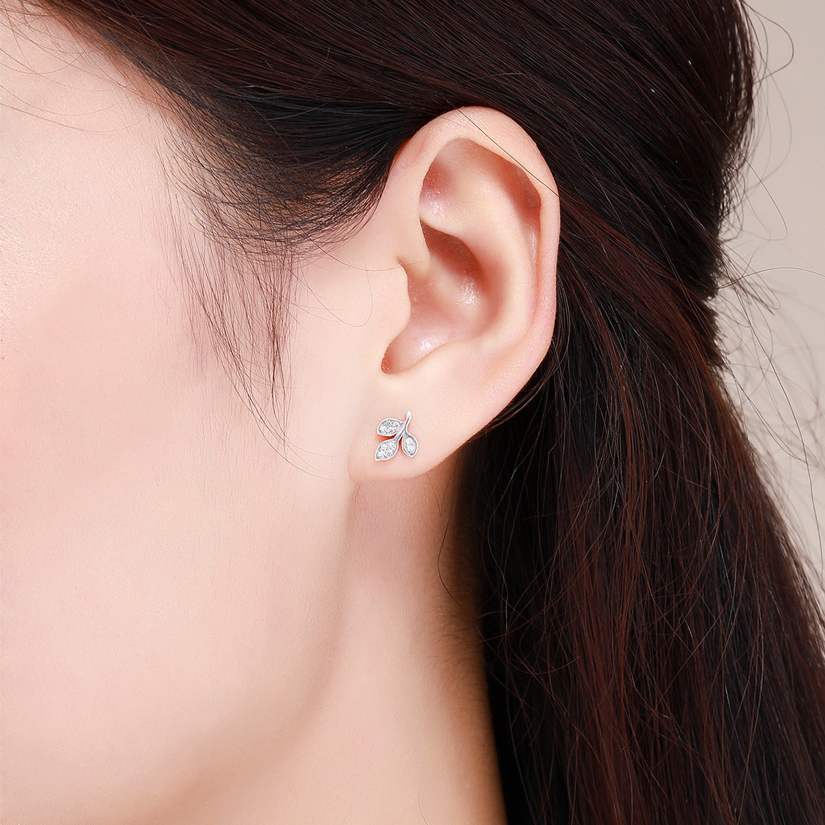 925 Sterling Silver Oxidized Pavé Setting CZ Earrings
