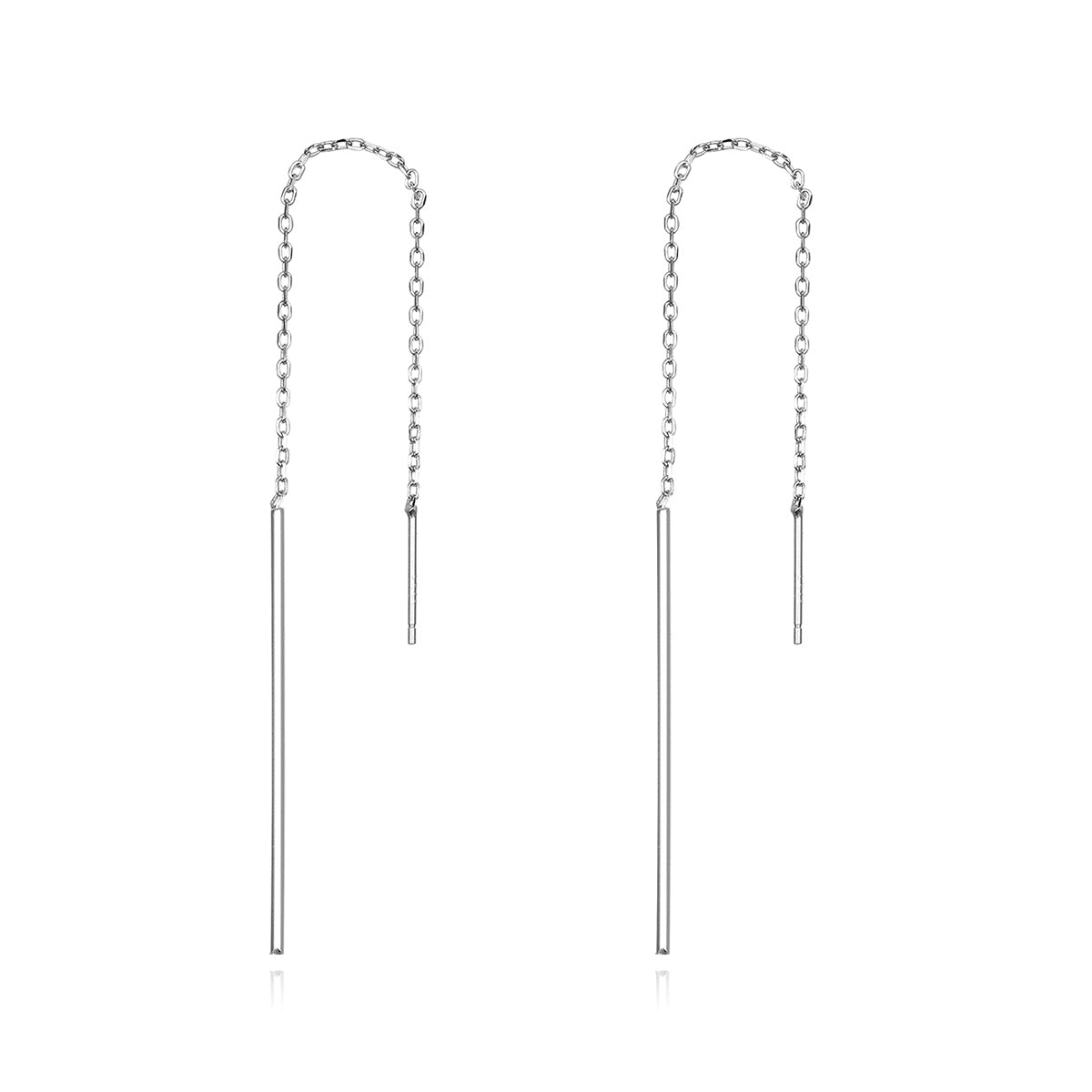 925 Sterling Silver Plated Platinum Earrings