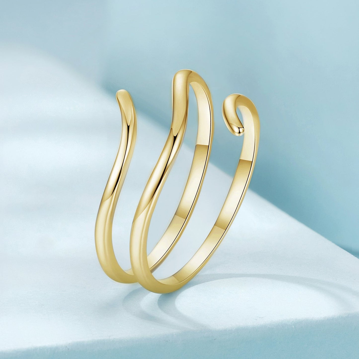 925 Sterling Silver Oxidized Silver Adjustable Ring for Men