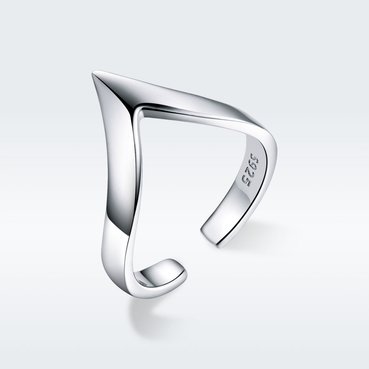 925 Sterling Silver Ring with Platinum Plating - 0.3cm Width - Unisex