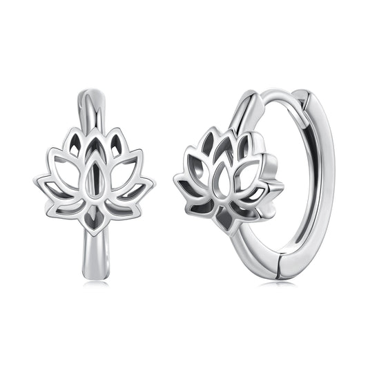 925 Sterling Silver Oxidized Silver Earrings 1.3x0.8cm for Women