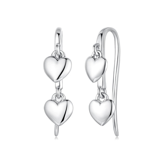 925 Sterling Silver Earrings 1.8*0.5cm for Women