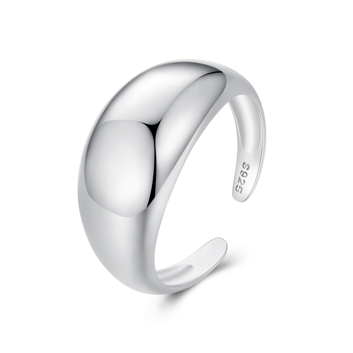 925 Sterling Silver Plated Gold Ring for Unisex