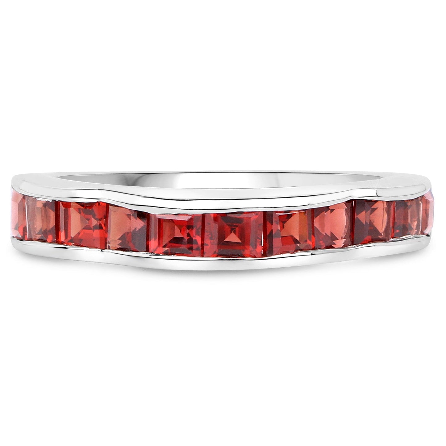 1.98 Carat Genuine Garnet .925 Sterling Silver Ring