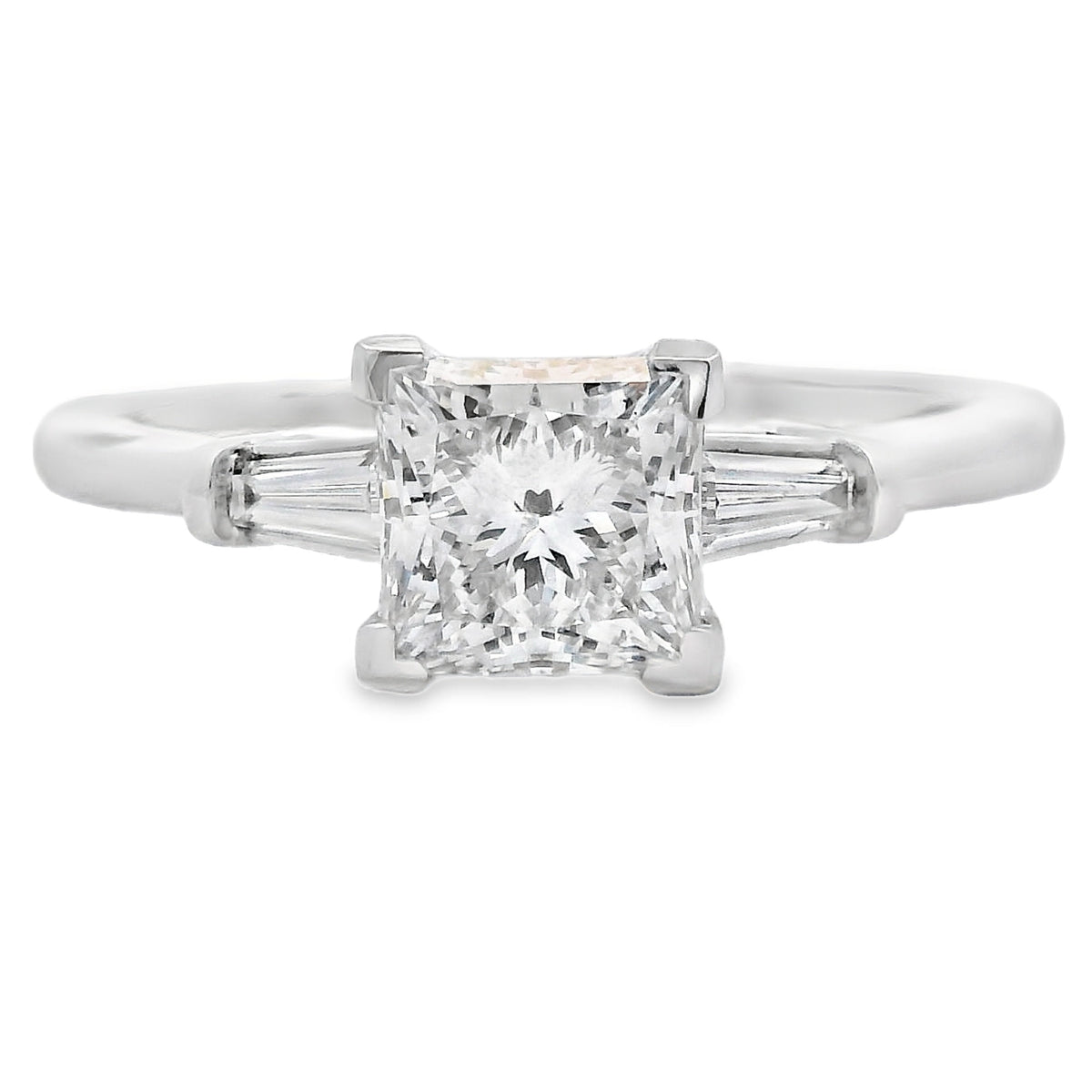 Genuine 1.12ct Lab Grown Diamond  10KT White Gold