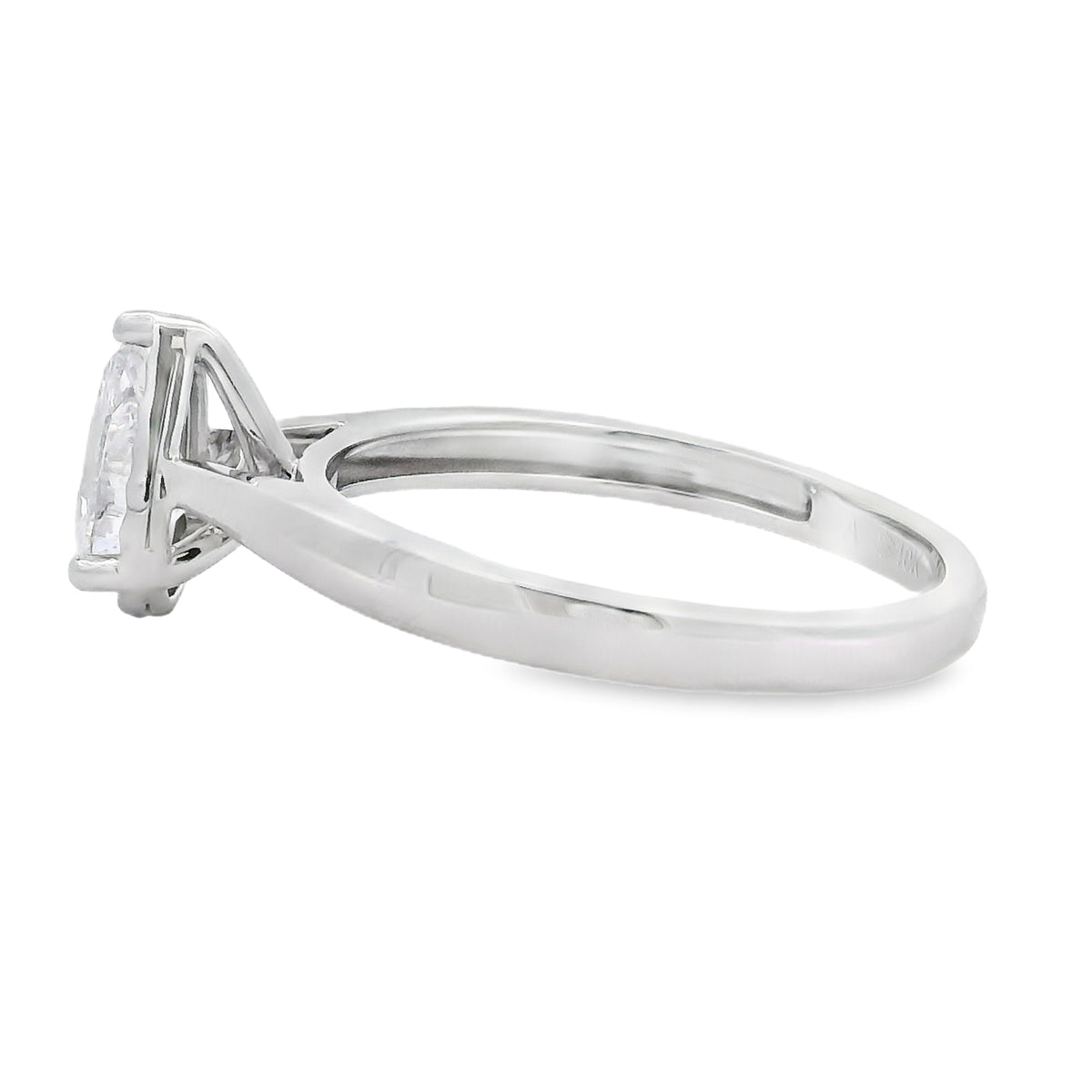 Genuine .50ct Lab Grown Diamond  10KT White Gold
