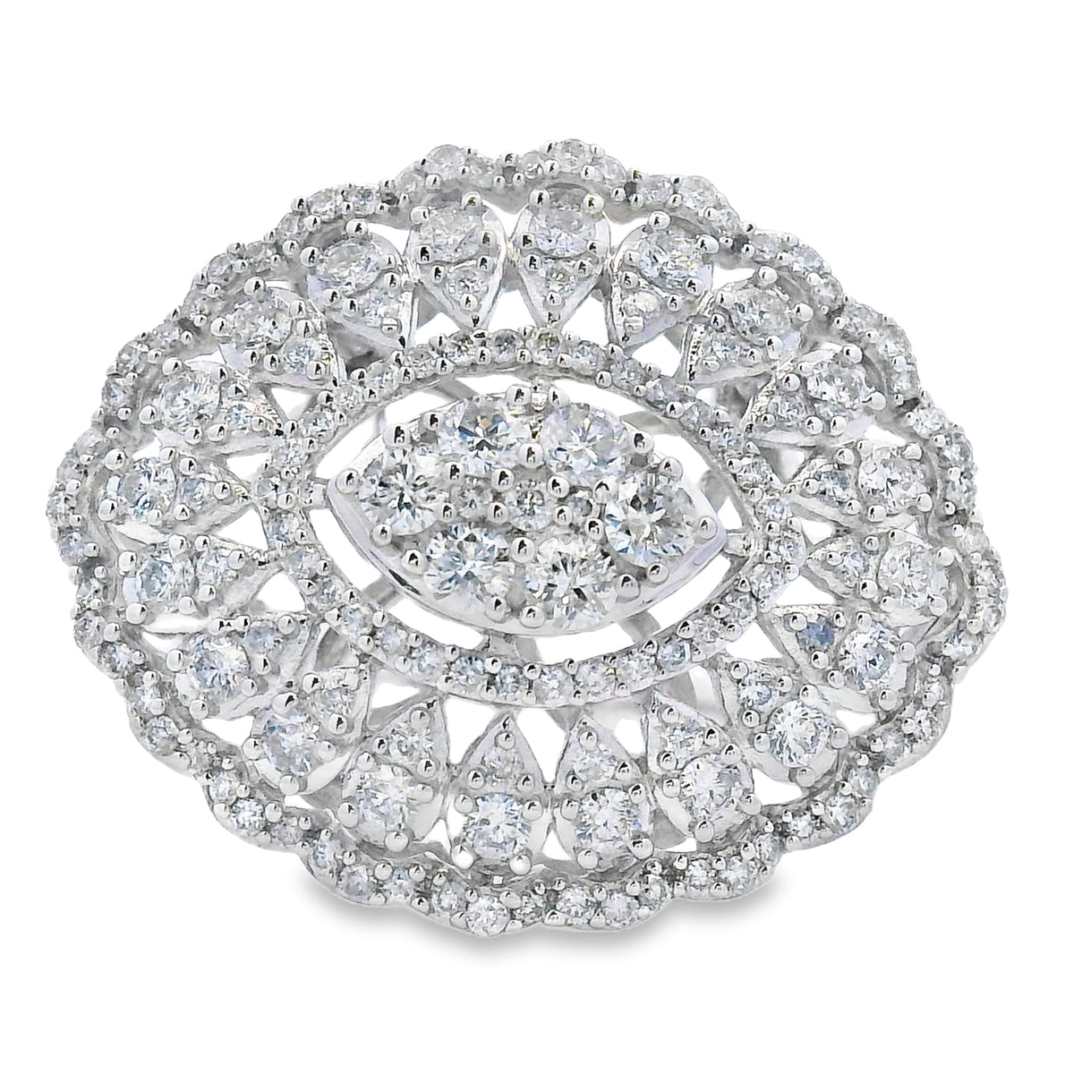 .85ct Diamond Ring 14KT White Gold