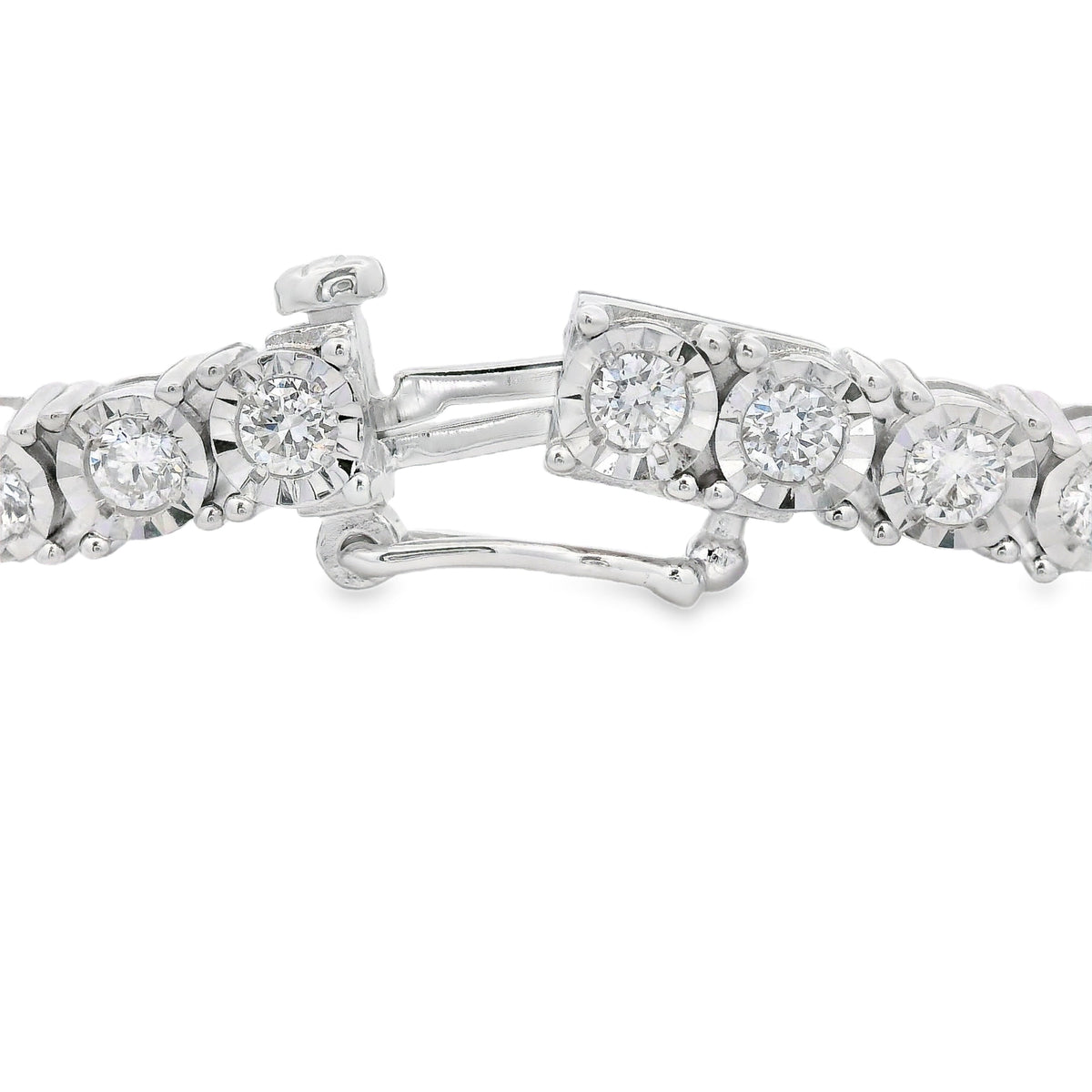 Lab Grown Diamond Tennis Bracelet Sterling Silver