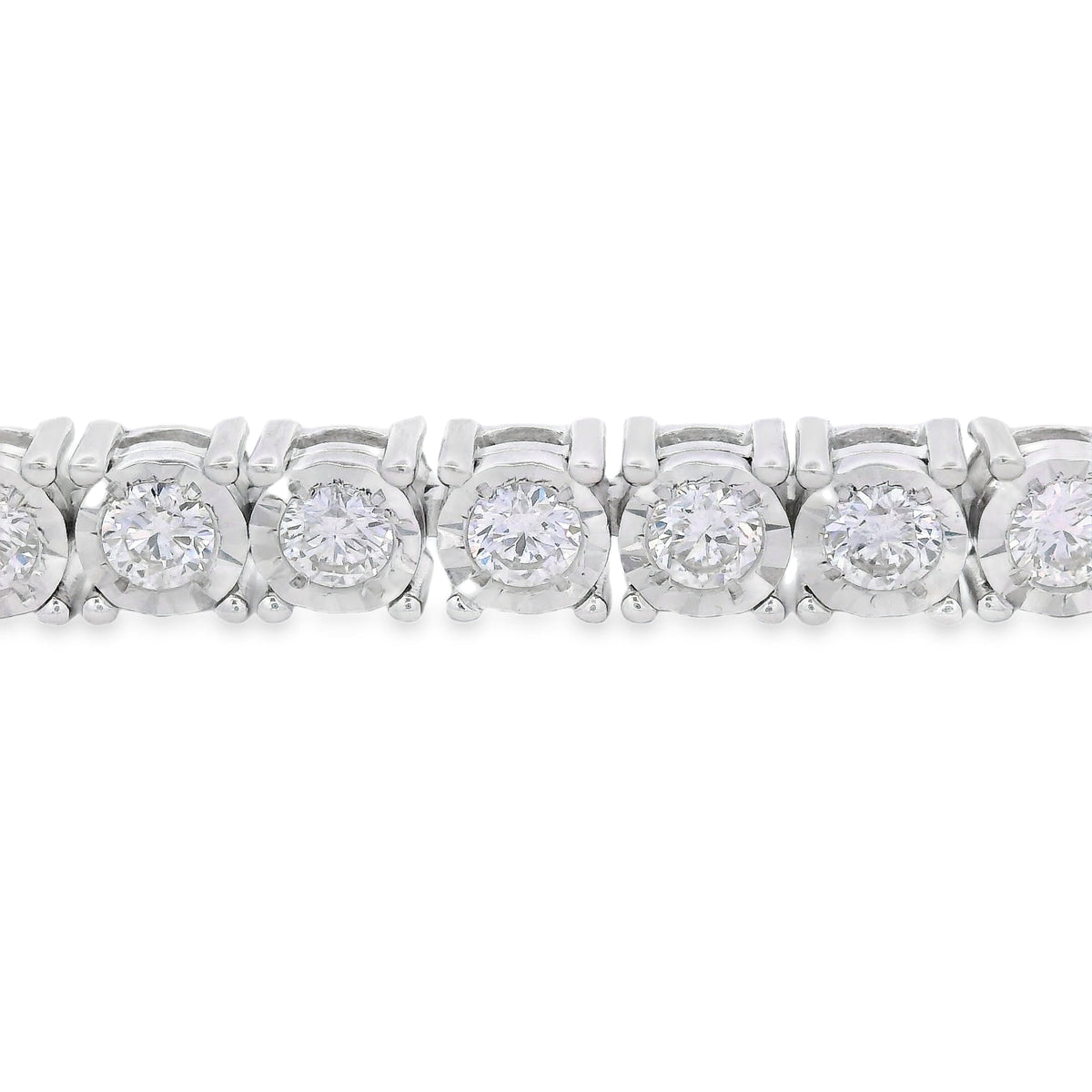 Lab Grown Diamond Tennis Bracelet Sterling Silver
