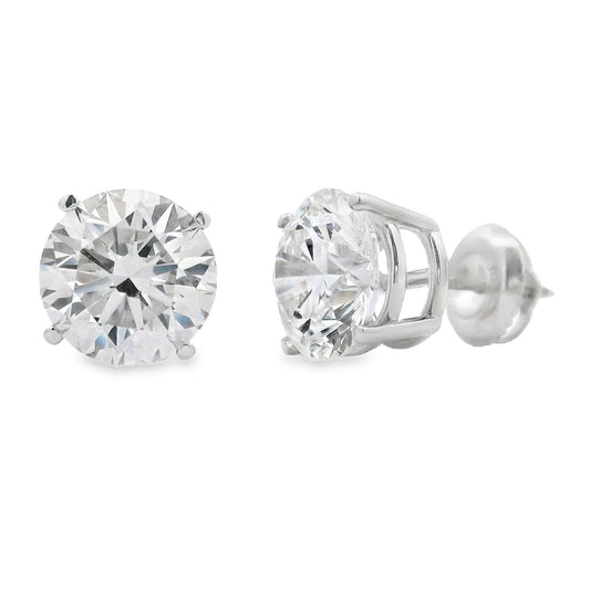 4.41ct Lab Grown Diamond Stud Earrings 14KT White Gold