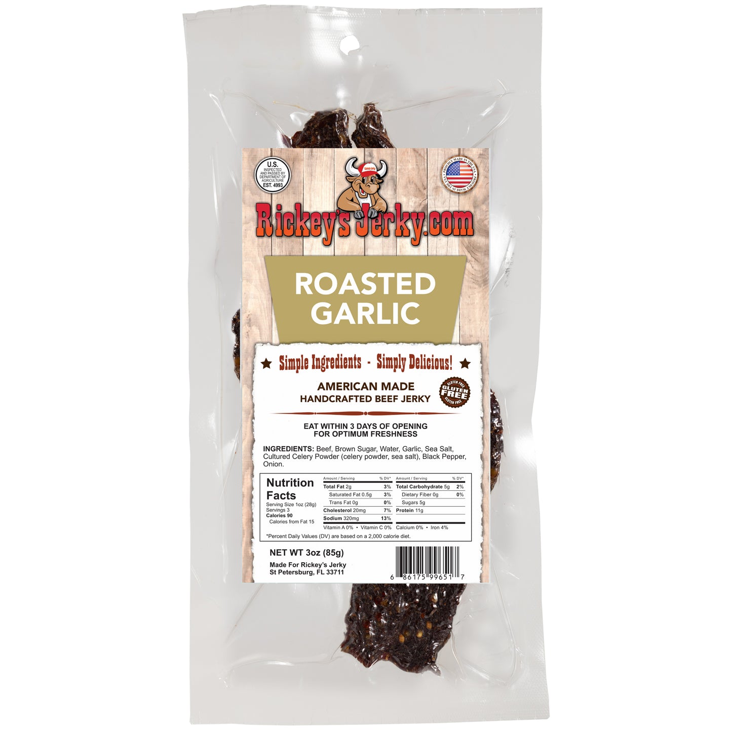 Jerky - Roasted Garlic